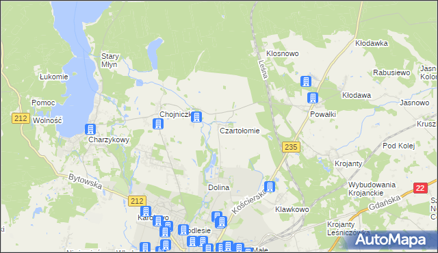 mapa Czartołomie, Czartołomie na mapie Targeo