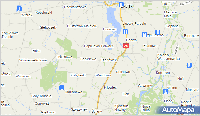 mapa Czartówek, Czartówek na mapie Targeo