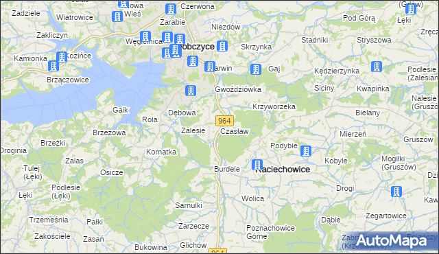 mapa Czasław gmina Raciechowice, Czasław gmina Raciechowice na mapie Targeo