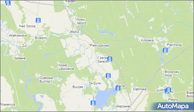 mapa Czersk Świecki, Czersk Świecki na mapie Targeo