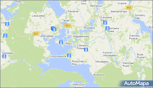 mapa Czerwony Folwark, Czerwony Folwark na mapie Targeo