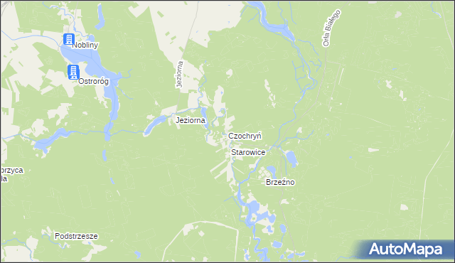 mapa Czochryń, Czochryń na mapie Targeo