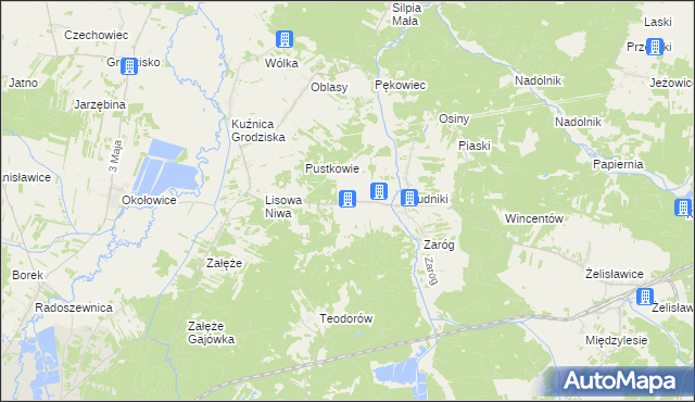 mapa Dąbrowa gmina Koniecpol, Dąbrowa gmina Koniecpol na mapie Targeo