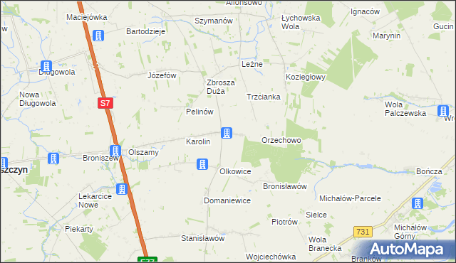 mapa Daltrozów, Daltrozów na mapie Targeo