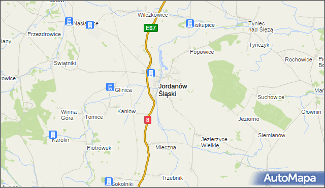 mapa Dankowice gmina Jordanów Śląski, Dankowice gmina Jordanów Śląski na mapie Targeo