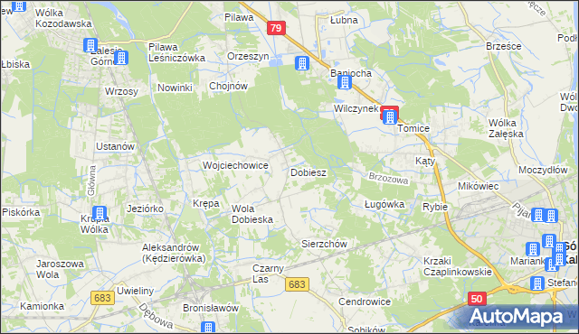 mapa Dobiesz, Dobiesz na mapie Targeo