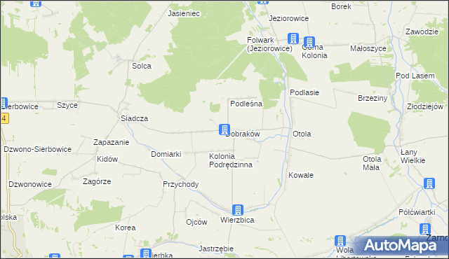 mapa Dobraków, Dobraków na mapie Targeo
