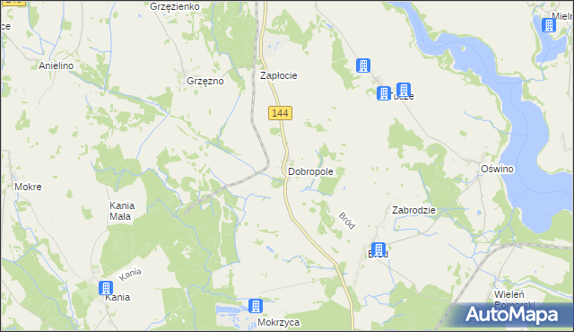 mapa Dobropole gmina Dobra, Dobropole gmina Dobra na mapie Targeo