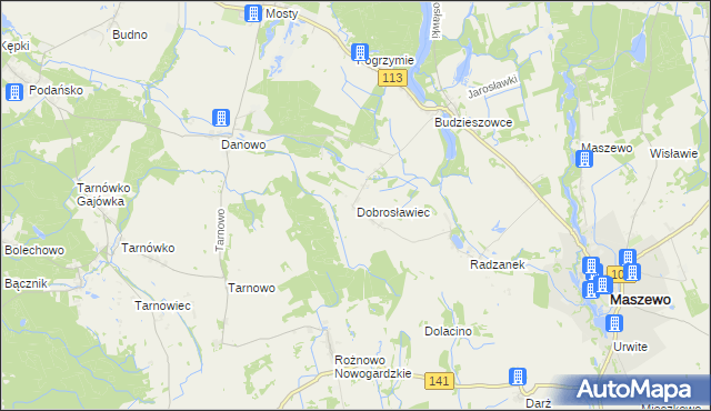 mapa Dobrosławiec, Dobrosławiec na mapie Targeo