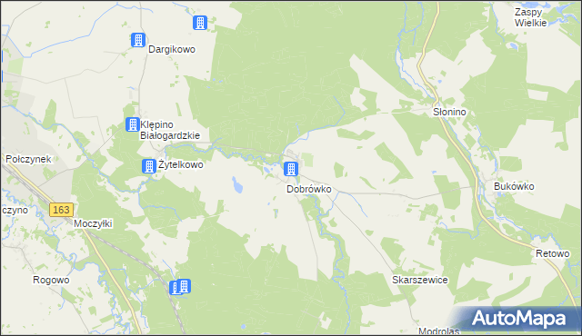 mapa Dobrowo, Dobrowo na mapie Targeo