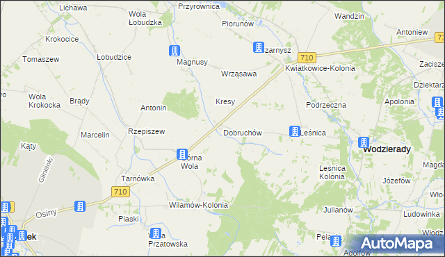 mapa Dobruchów, Dobruchów na mapie Targeo