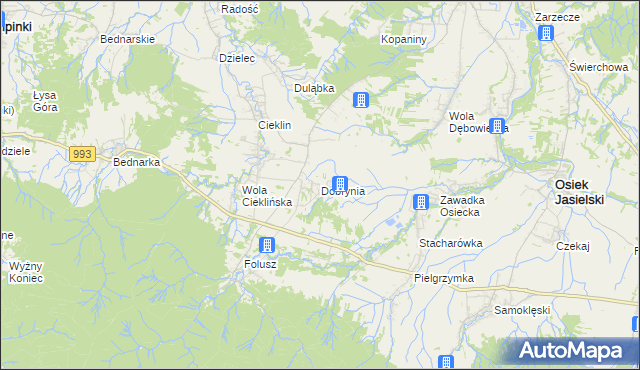 mapa Dobrynia, Dobrynia na mapie Targeo