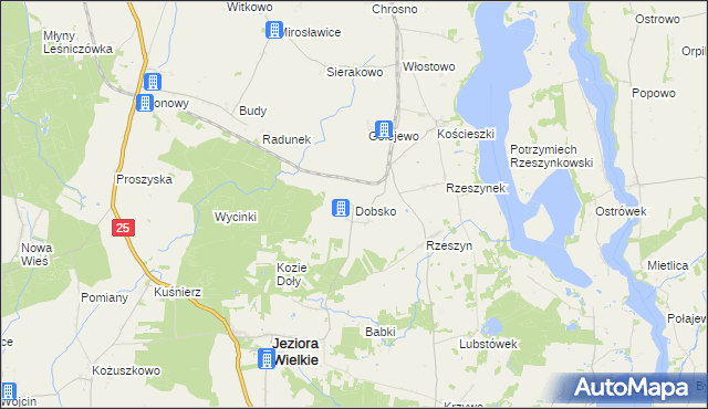 mapa Dobsko, Dobsko na mapie Targeo