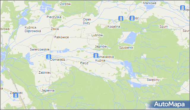 mapa Domaradzka Kuźnia, Domaradzka Kuźnia na mapie Targeo