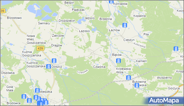 mapa Domasławice gmina Twardogóra, Domasławice gmina Twardogóra na mapie Targeo