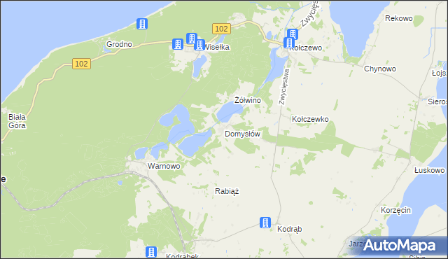 mapa Domysłów, Domysłów na mapie Targeo