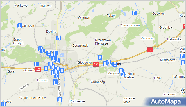 mapa Drzęczewo Drugie, Drzęczewo Drugie na mapie Targeo