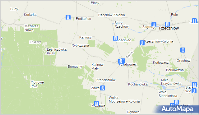 mapa Dubrawa, Dubrawa na mapie Targeo