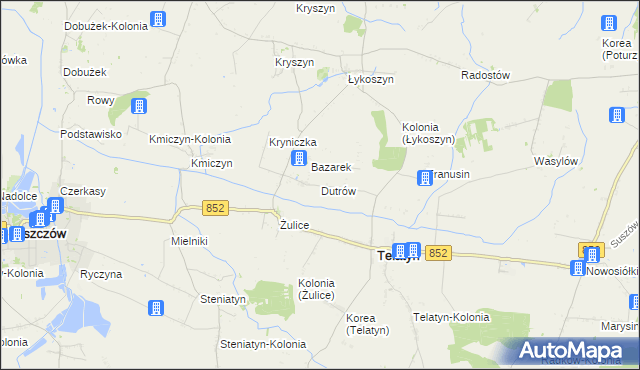 mapa Dutrów, Dutrów na mapie Targeo