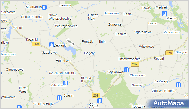 mapa Dziewczopole, Dziewczopole na mapie Targeo