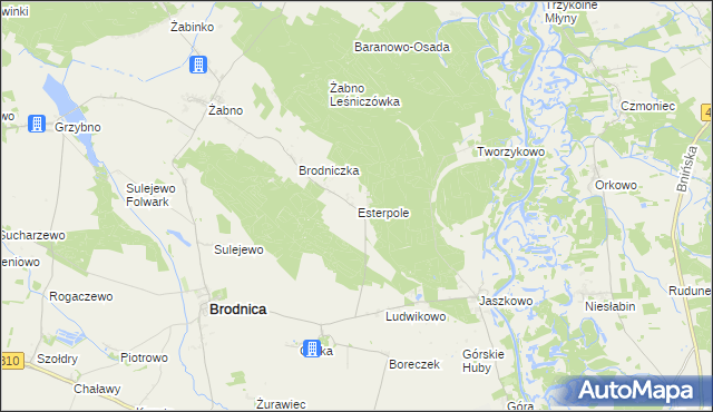 mapa Esterpole, Esterpole na mapie Targeo