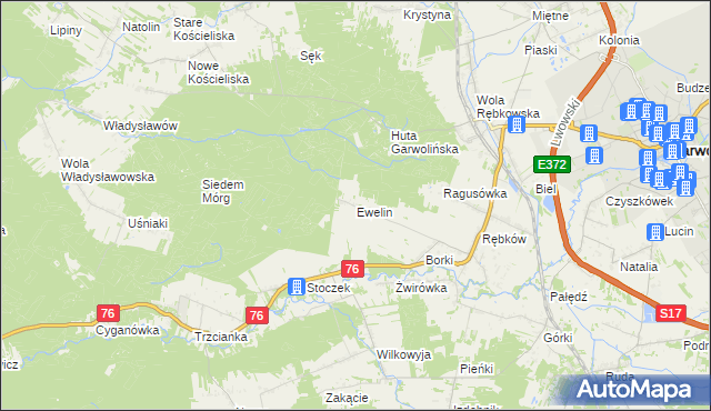 mapa Ewelin, Ewelin na mapie Targeo