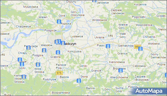 mapa Faściszowa, Faściszowa na mapie Targeo