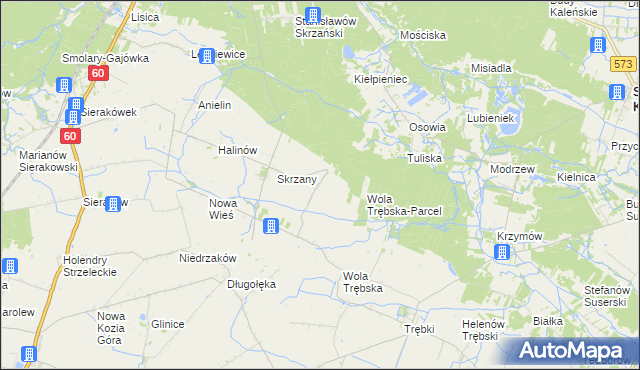 mapa Feliksów gmina Gostynin, Feliksów gmina Gostynin na mapie Targeo