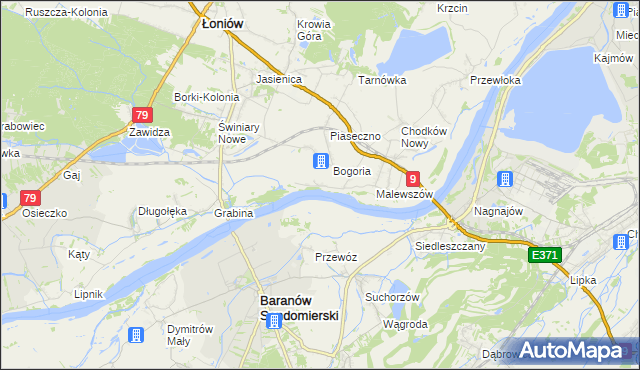 mapa Gągolin, Gągolin na mapie Targeo