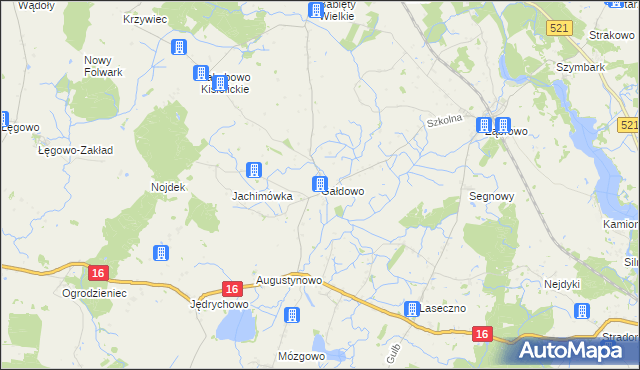 mapa Gałdowo, Gałdowo na mapie Targeo