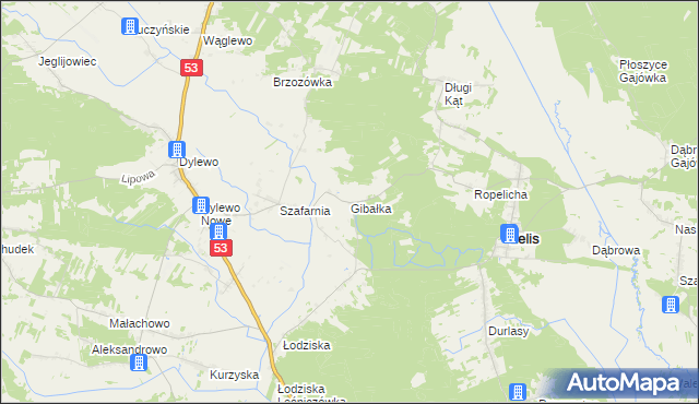 mapa Gibałka, Gibałka na mapie Targeo