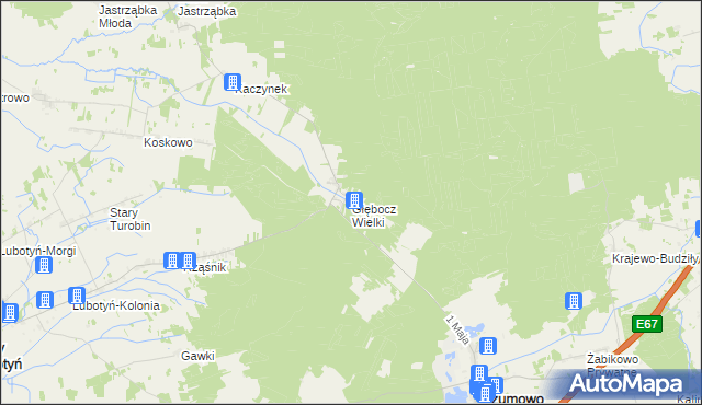 mapa Głębocz Wielki, Głębocz Wielki na mapie Targeo