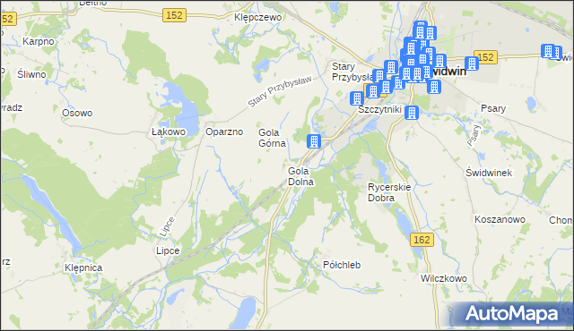 mapa Gola Dolna, Gola Dolna na mapie Targeo