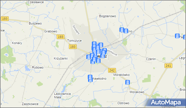 mapa Gołańcz, Gołańcz na mapie Targeo