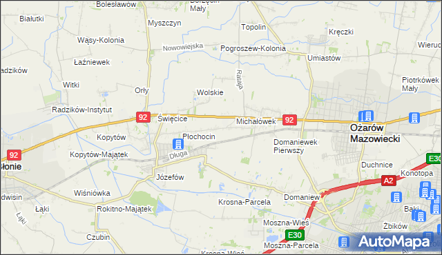 mapa Gołaszew, Gołaszew na mapie Targeo