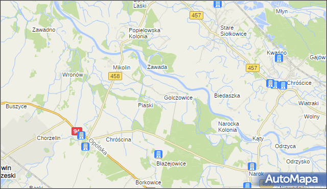 mapa Golczowice gmina Lewin Brzeski, Golczowice gmina Lewin Brzeski na mapie Targeo