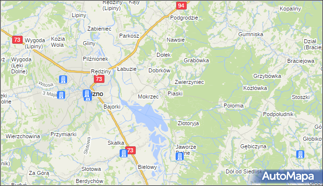 mapa Gołęczyna, Gołęczyna na mapie Targeo