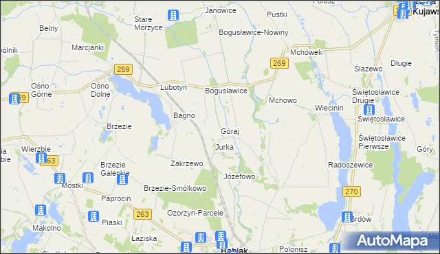 mapa Góraj, Góraj na mapie Targeo