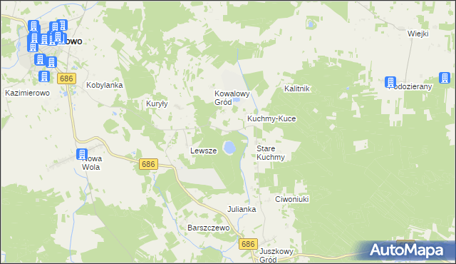 mapa Gorbacze, Gorbacze na mapie Targeo