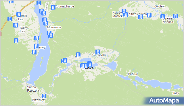 mapa Gorczyca, Gorczyca na mapie Targeo