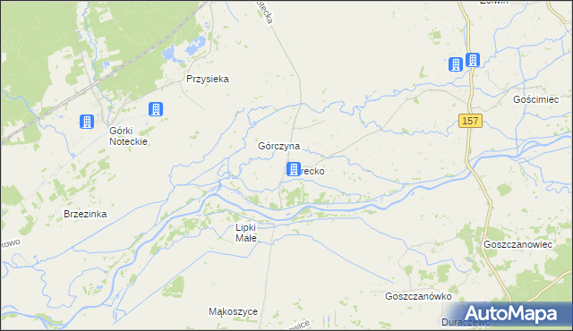 mapa Górecko, Górecko na mapie Targeo
