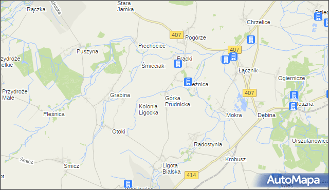 mapa Górka Prudnicka, Górka Prudnicka na mapie Targeo