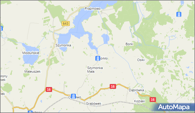 mapa Górkło, Górkło na mapie Targeo