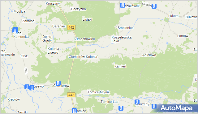 mapa Górne Grądy, Górne Grądy na mapie Targeo