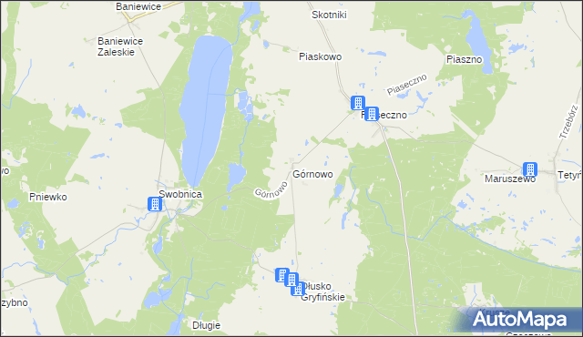 mapa Górnowo, Górnowo na mapie Targeo