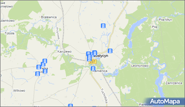 mapa Gostycyn, Gostycyn na mapie Targeo