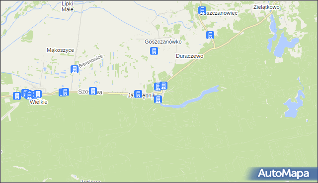 mapa Goszczanowo, Goszczanowo na mapie Targeo