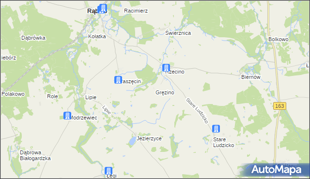 mapa Gręzino, Gręzino na mapie Targeo