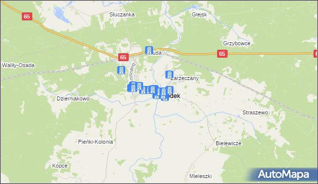 mapa Gródek powiat białostocki, Gródek powiat białostocki na mapie Targeo