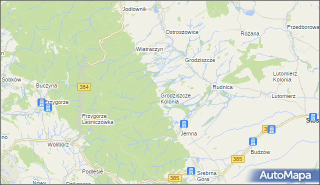 mapa Grodziszcze Kolonia, Grodziszcze Kolonia na mapie Targeo